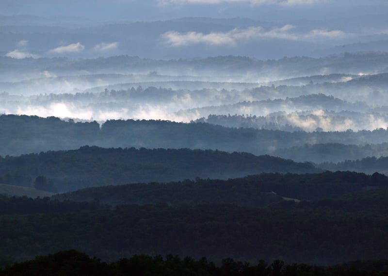 Saddle Overlook by Tom Saunders (Location: Blue Ridge Parkway in Patrick County) Mountains Winner