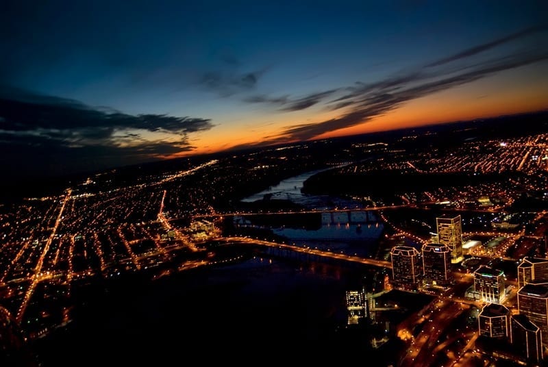 Sunset Over Richmond by Rick Kidd of Glen Allen (Location: Richmond) Cities/Towns/Urban Landscapes Winner