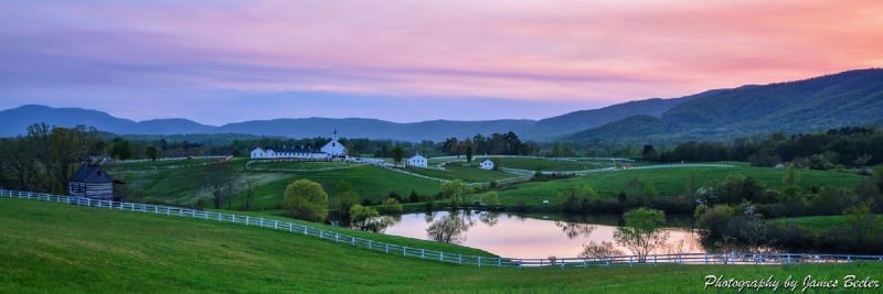A Perfect Dusk Over Mirador by James Beeler (Location: Albemarle County) Honorable Mention