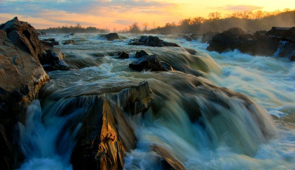 Best in Show Winner: Great Falls Sunrise by Theresa Rasmussen (Great Falls in Fairfax County)